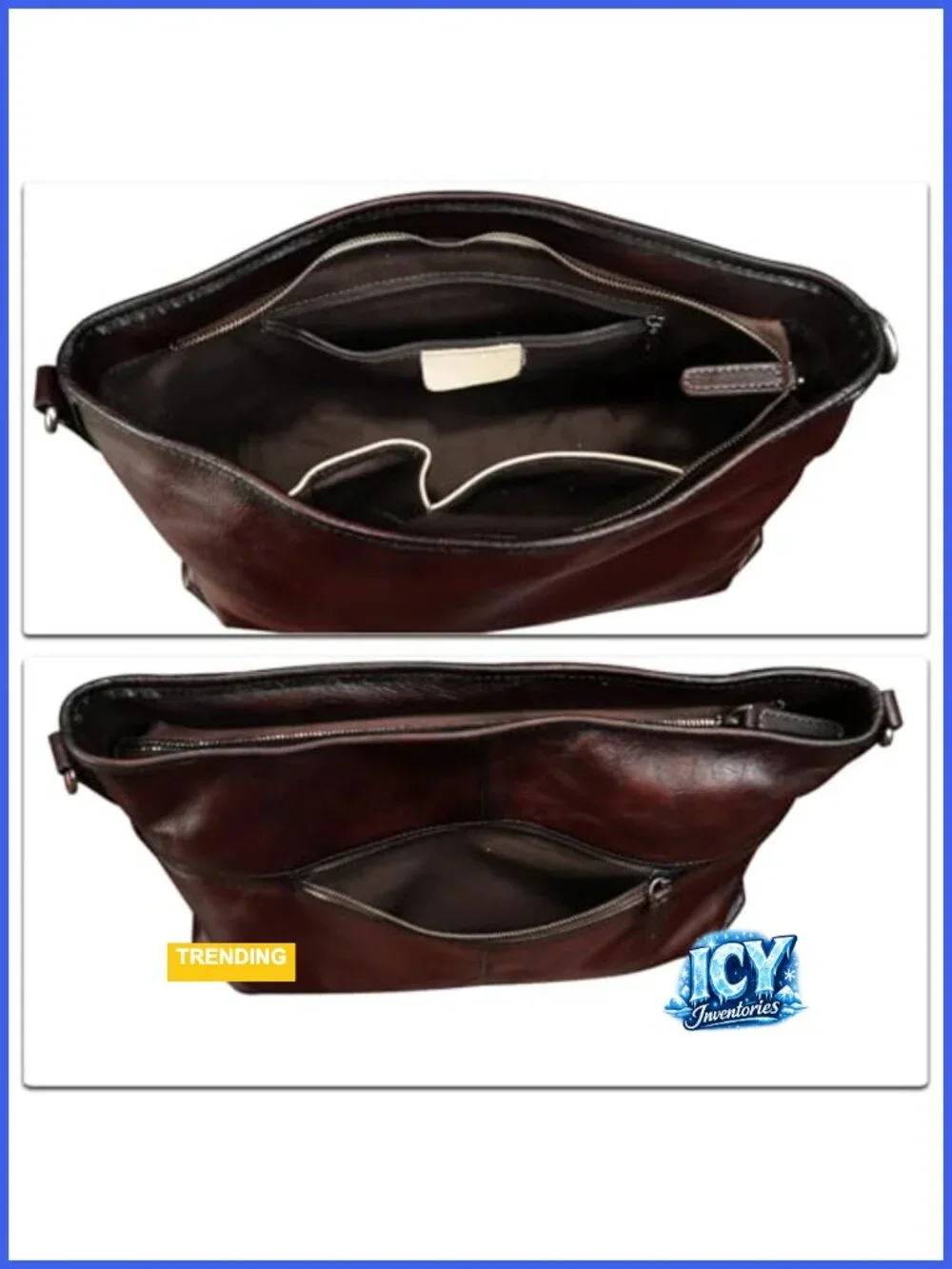 Genuine Leather Hobo Bag Women's Tote Handmade Shoulder Crossbody Satchel Purse